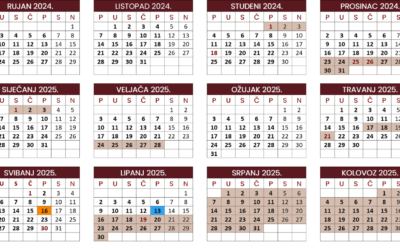 Kalendar za 2024./2025.