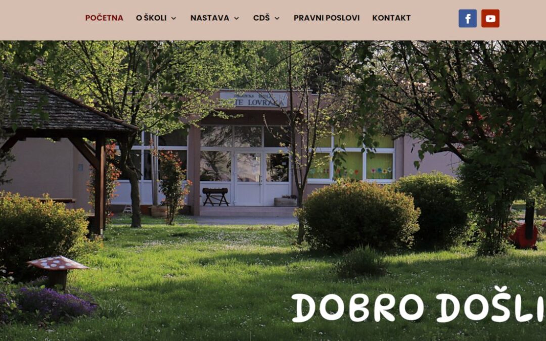 Novo web sjedište škole