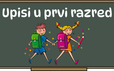 Obavijest o planu upisa u prvi razred