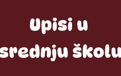Upisi u srednju školu